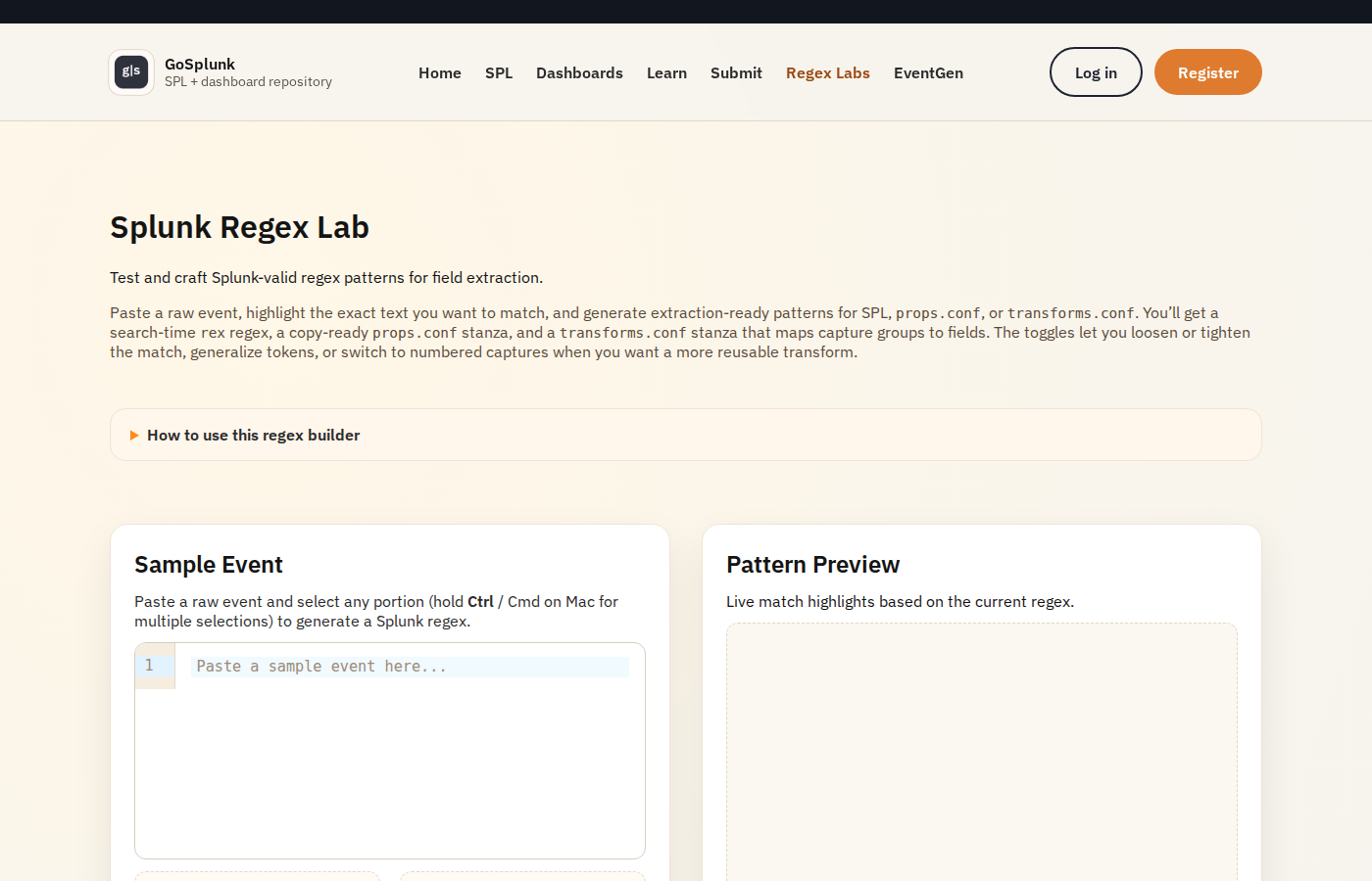 Regex Labs preview
